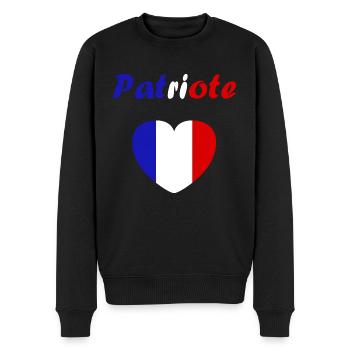 PATRIOTE - Pull Premium bio Homme - noir - Devant - Nico (187cm)