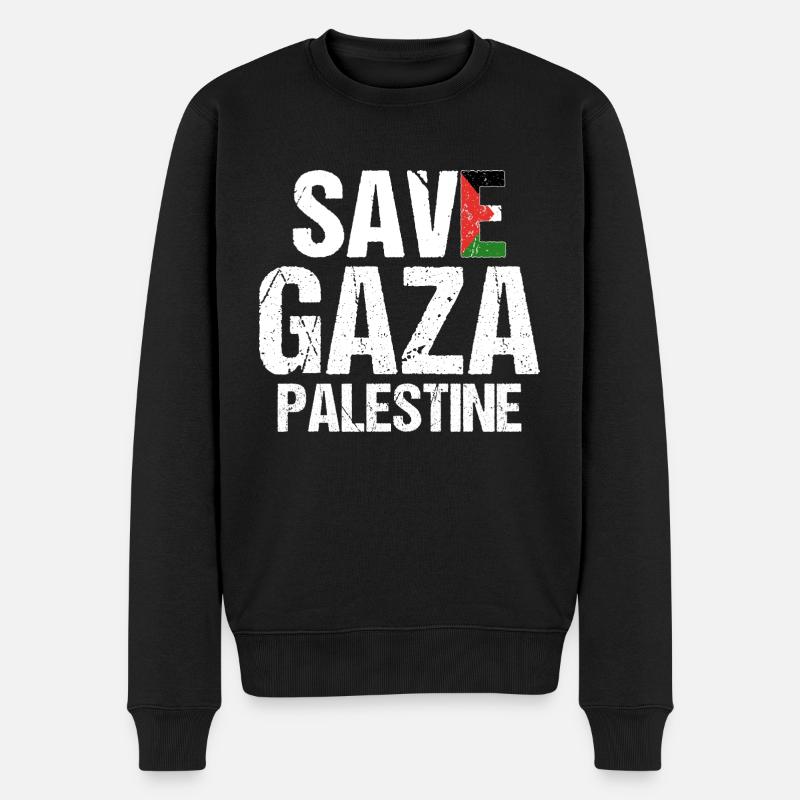 Save Gaza Liberté pour Palestine Palestine - Pull Premium bio Homme - noir