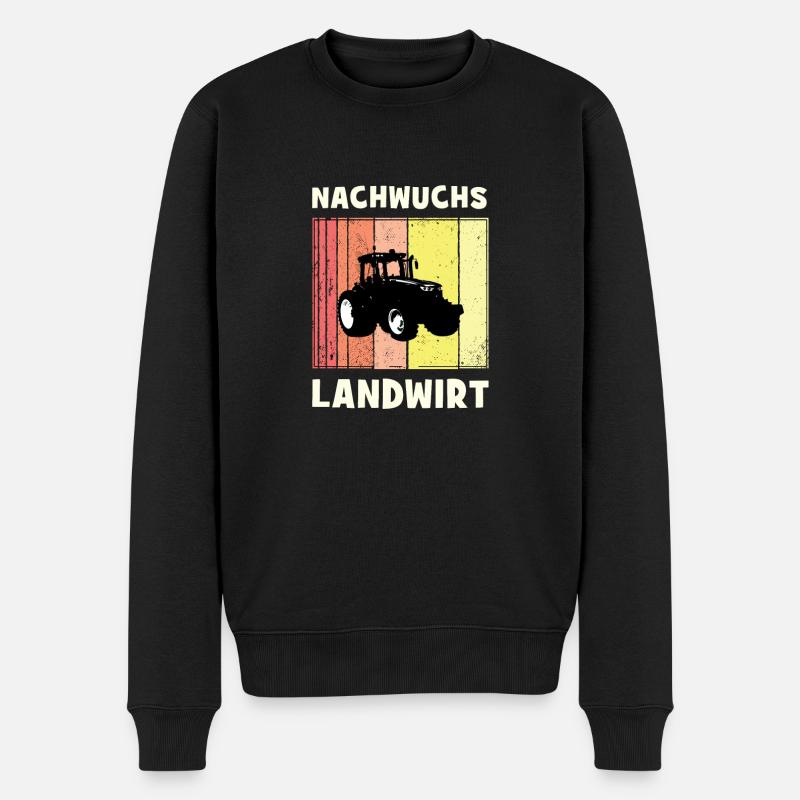 Landwirt / Landwirtschaft / Nachwuchs Landwirt - Männer Premium Bio Pullover - Schwarz
