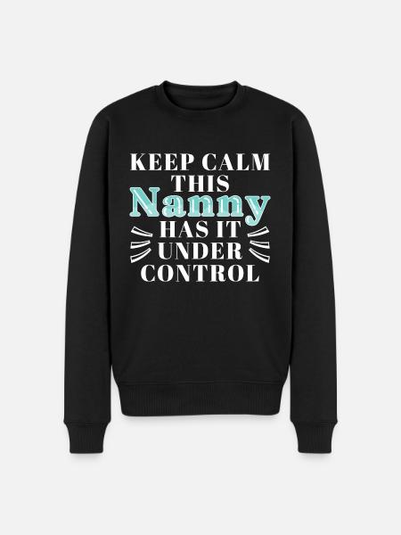 Nanny Babysitter Childminder - Men's Premium Organic Jumper - black