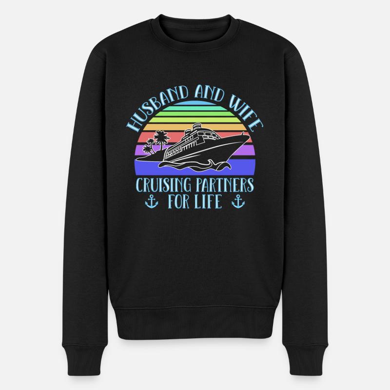 Croisière Vacances en famille - Pull Premium bio Homme - noir