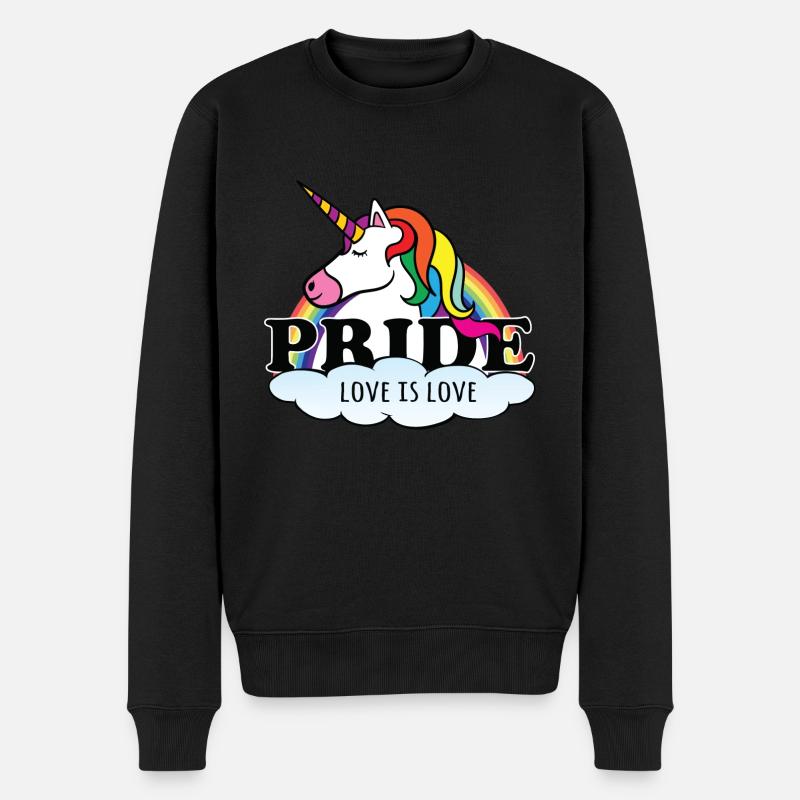 Fierté L’amour est l’amour - Pull Premium bio Homme - noir