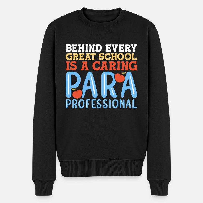 Paraprofessional - Männer Premium Bio Pullover - Schwarz