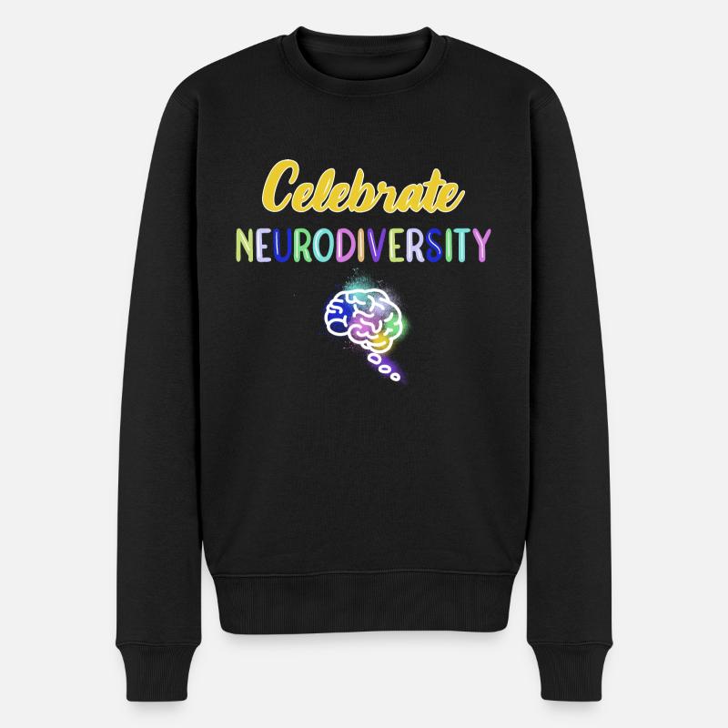 Neurodiversité Autimsus TDAH dyslexie - Pull Premium bio Homme - noir