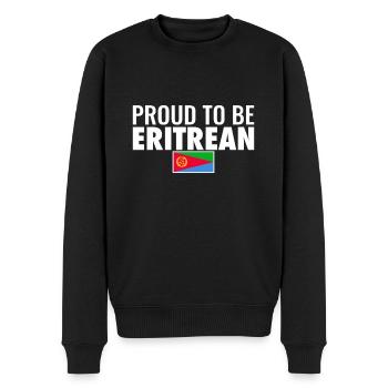 Proud To Be Eritrean Eritrea Eritreische Flagge - Männer Premium Bio Pullover - Schwarz - Vorne - Nico (187cm)
