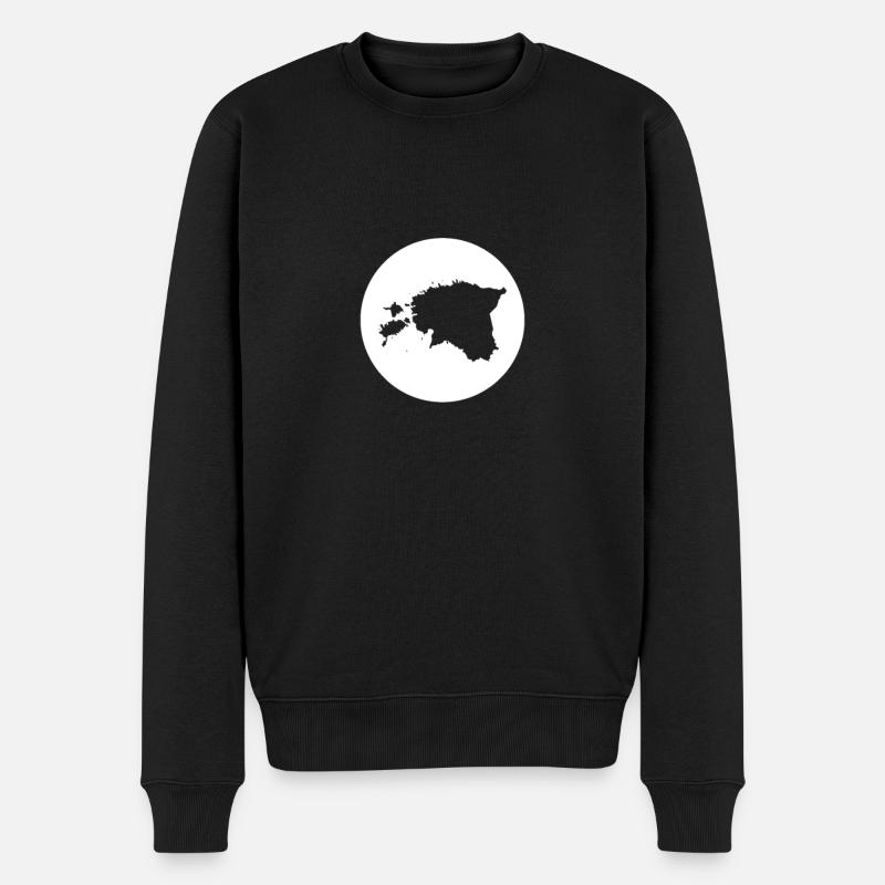 Carte de l’Estonie Este - Pull Premium bio Homme - noir