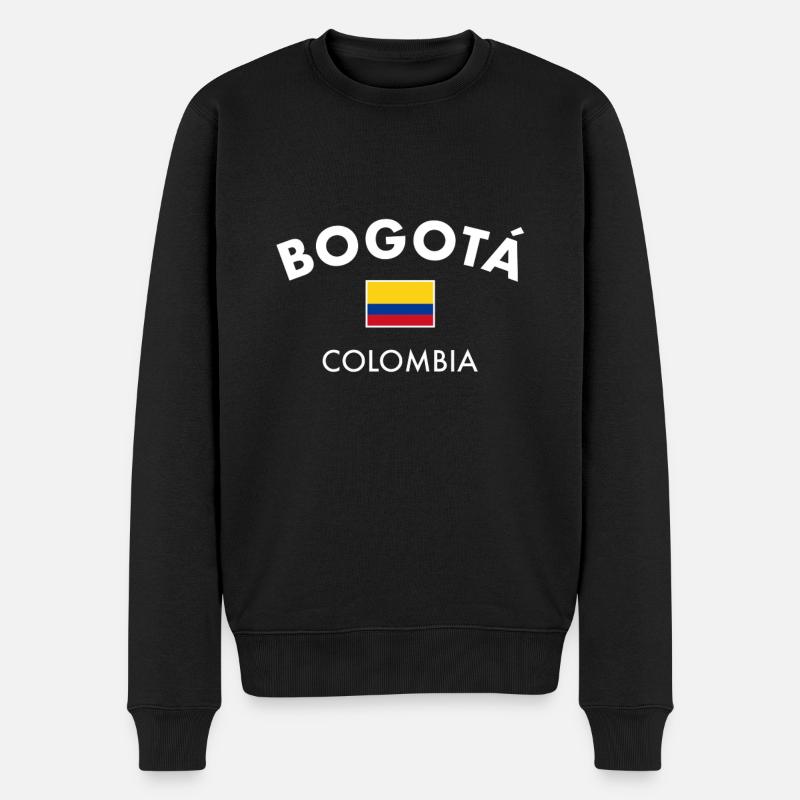 Bogotá Colombie Colombie Drapeau colombien - Pull Premium bio Homme - noir