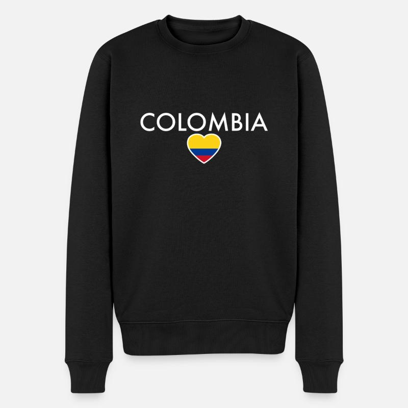 Colombie Colombie Drapeau colombien - Pull Premium bio Homme - noir
