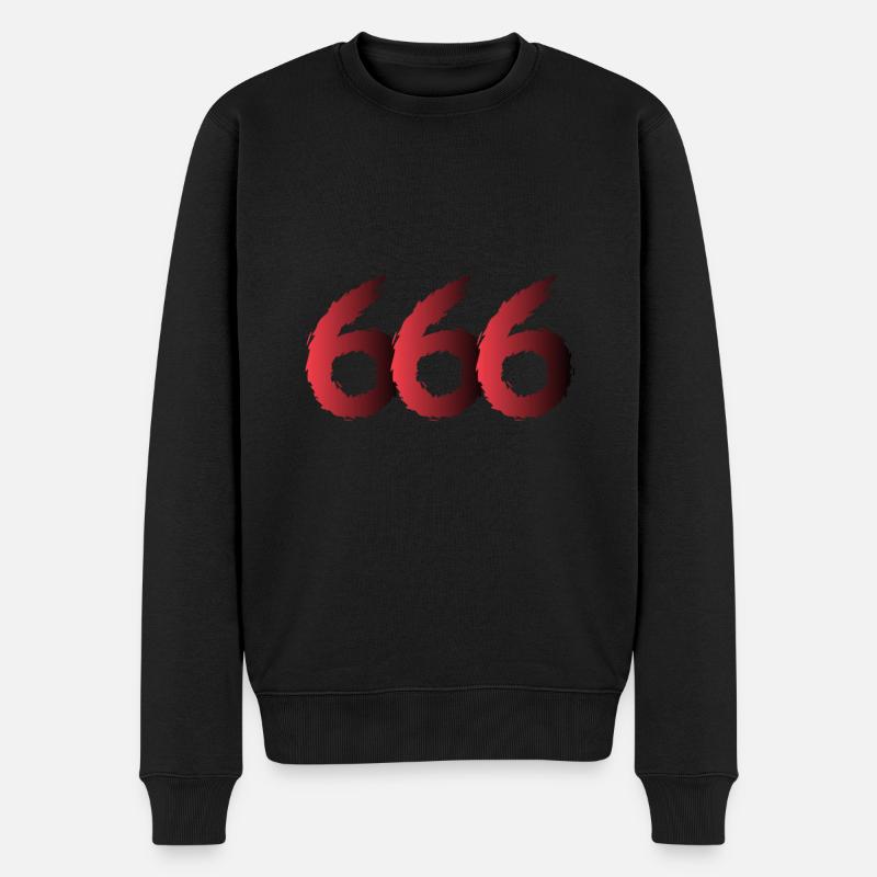 Symbole du numéro 666 - Pull Premium bio Homme - noir