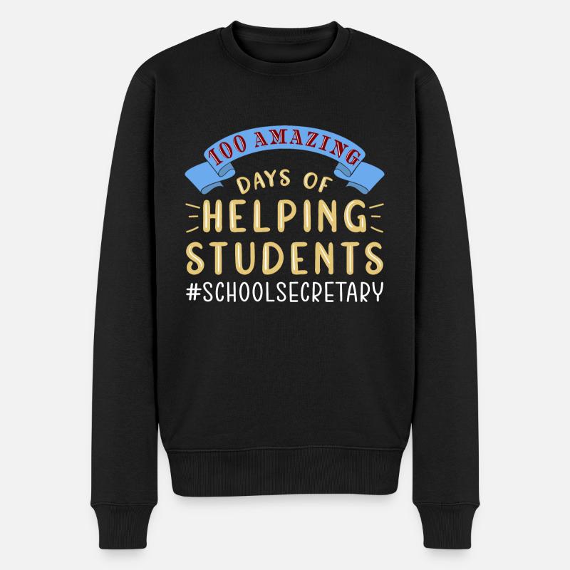 100 jours d’école - Pull Premium bio Homme - noir