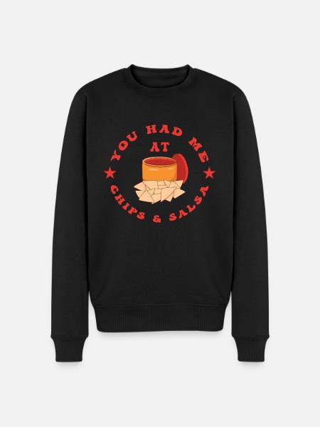Chips and Salsa Nachos - Men's Premium Organic Jumper - black