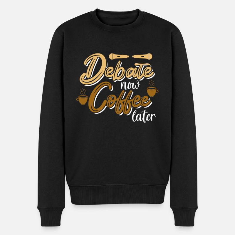 Débat Débat argumentation - Pull Premium bio Homme - noir
