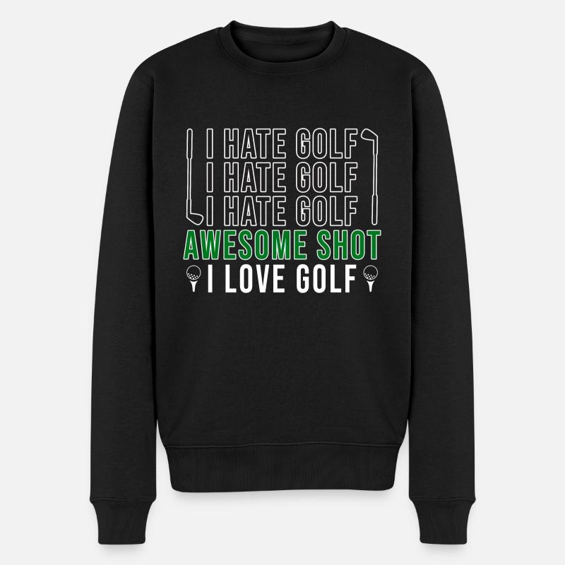 Golf Golfeurs Golfeurs - Pull Premium bio Homme - noir