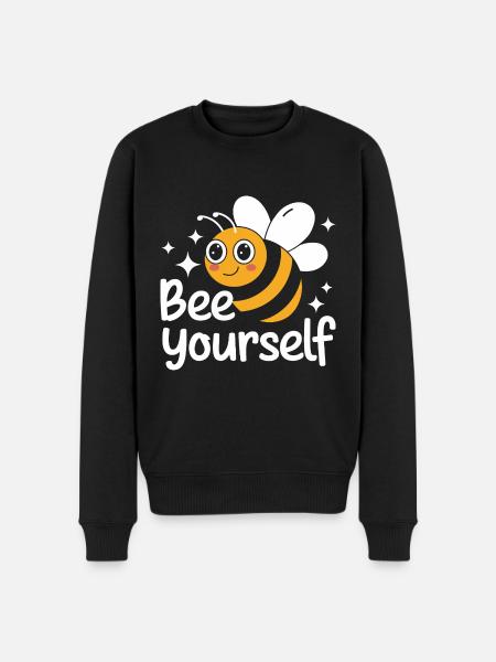 honey bee beekeeper bees bee - Men's Premium Organic Jumper - black