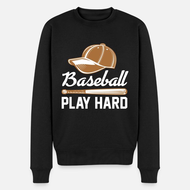 Base-ball - Pull Premium bio Homme - noir