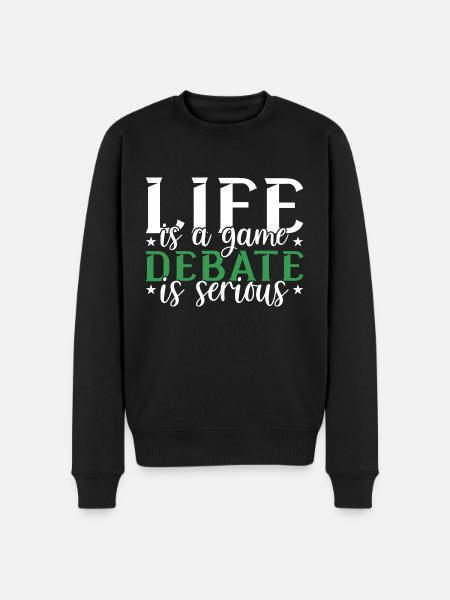 Debating Debate Arguing - Men's Premium Organic Jumper - black