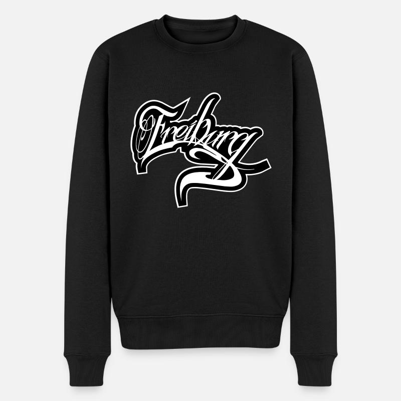 Freiburg - Männer Premium Bio Pullover - Schwarz