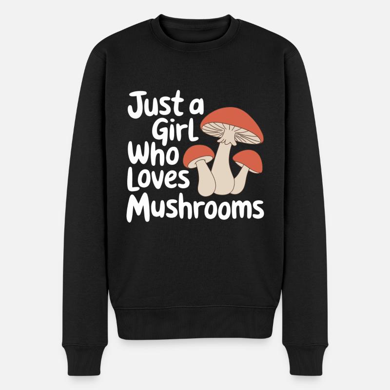Champignons Champignons Champignon Champignon - Pull Premium bio Homme - noir
