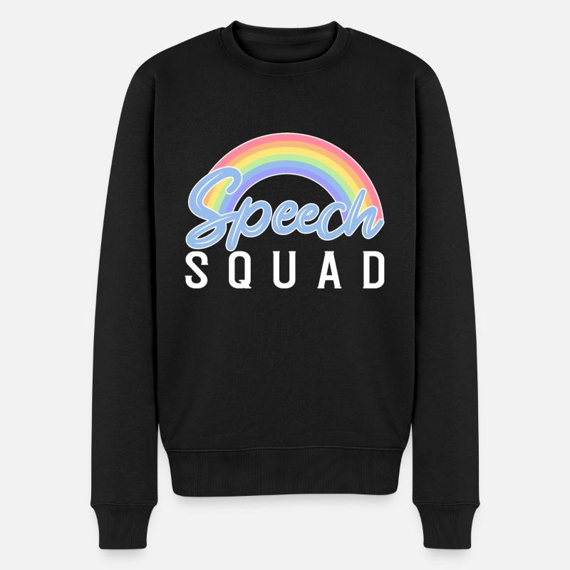 Sprachtherapie Sprachtherapeut - Männer Premium Bio Pullover - Schwarz