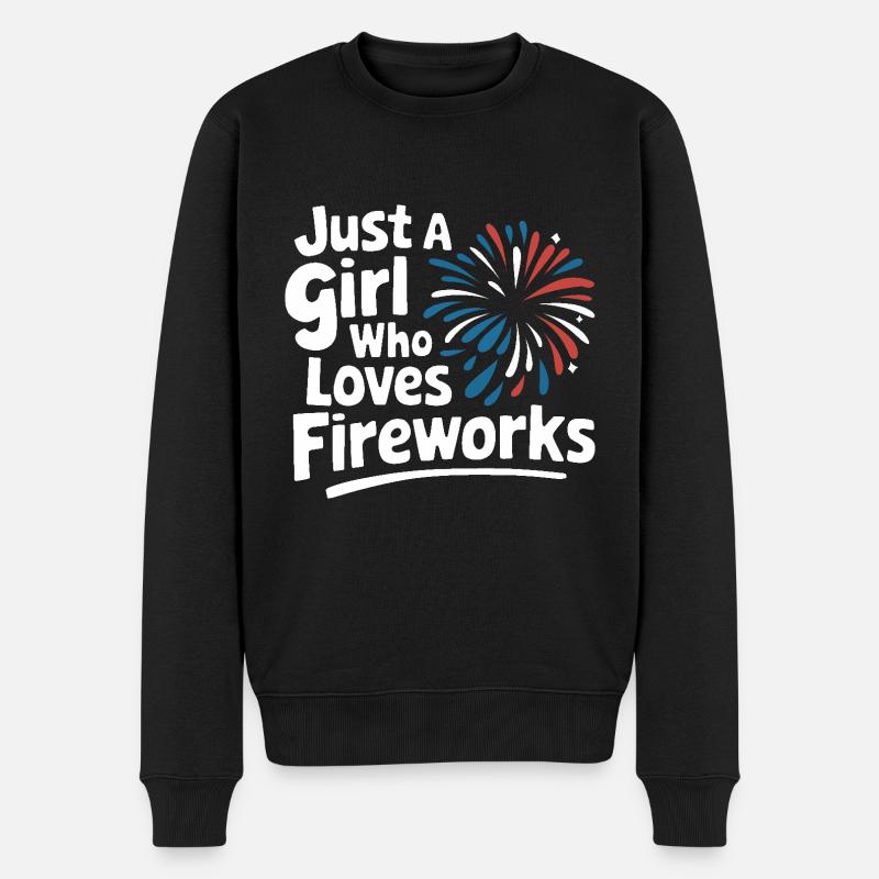 Pyrotechnie Feux d’artifice Pyrotechnie - Pull Premium bio Homme - noir