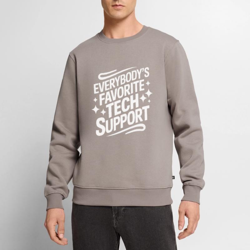 Technischer Support Computerfreak Nerd Männer Premium Bio Pullover