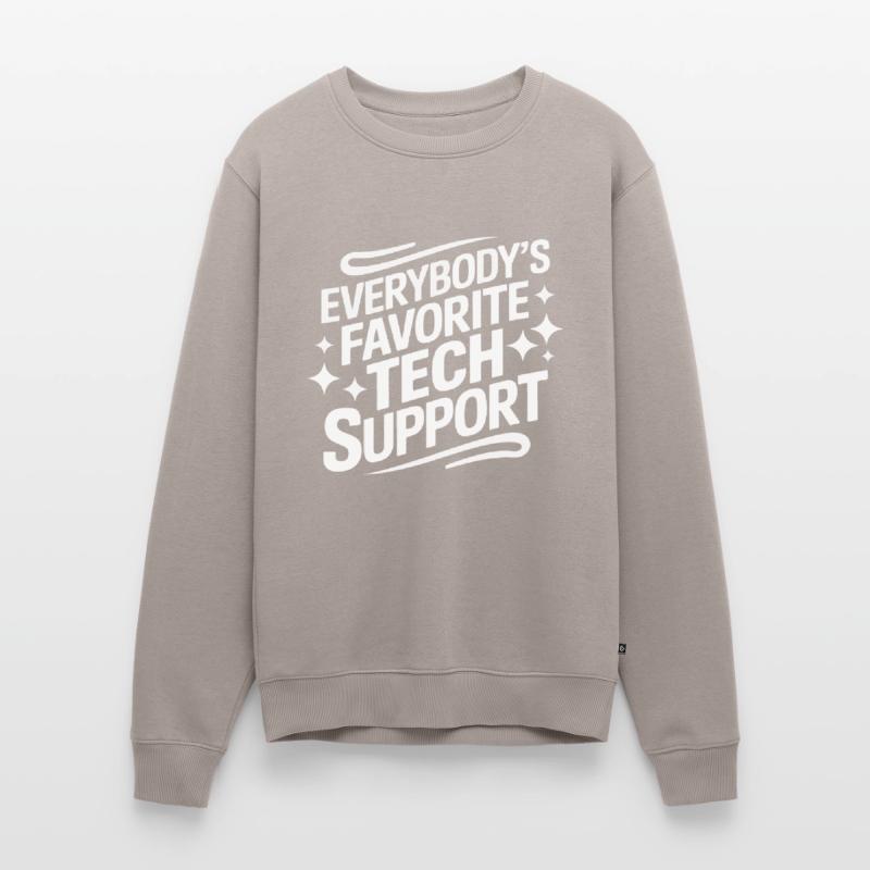 Technischer Support Computerfreak Nerd Männer Premium Bio Pullover