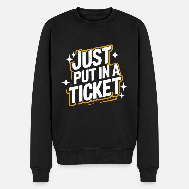 Technical Support Computer - Men's Premium Organic Jumper - black