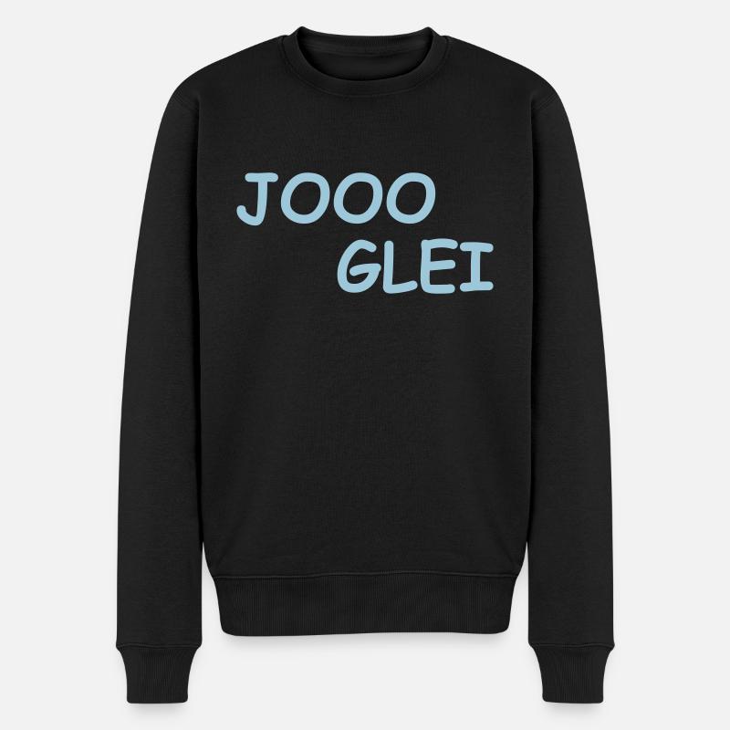 JOOO GLEI - Männer Premium Bio Pullover - Schwarz