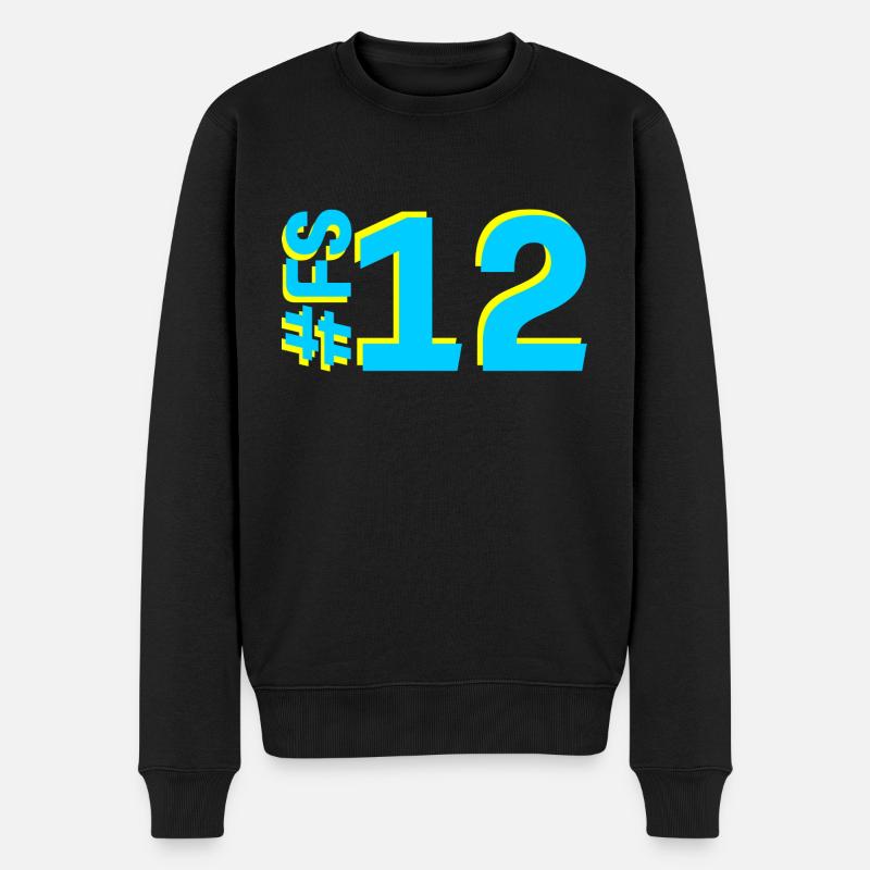FS12-KARTON - Männer Premium Bio Pullover - Schwarz