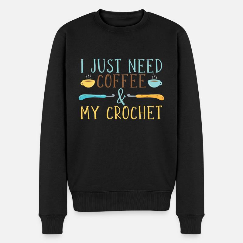 Café & Crochet - Pull Premium bio Homme - noir