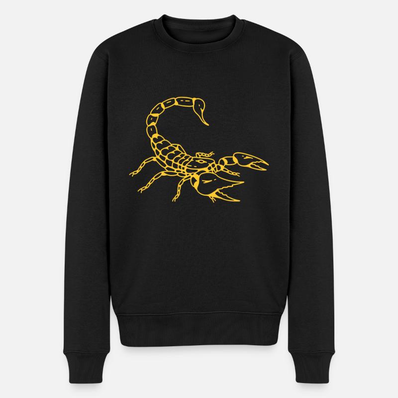 SCORPION - Men's Premium Organic Jumper - black