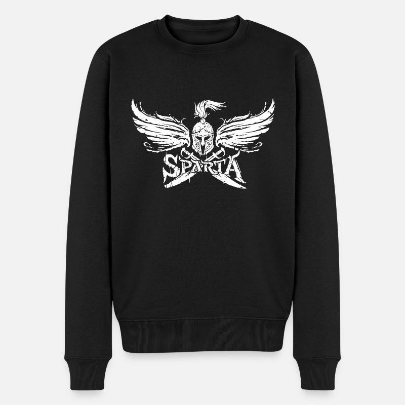 Spartiates - Pull Premium bio Homme - noir