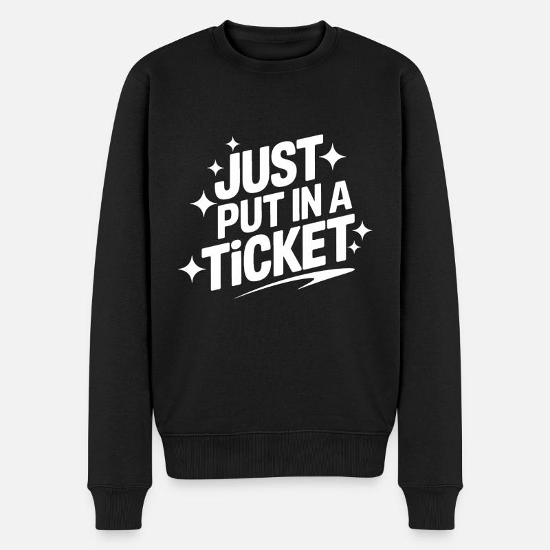 Technischer Support Computerfreak Nerd - Männer Premium Bio Pullover - Schwarz