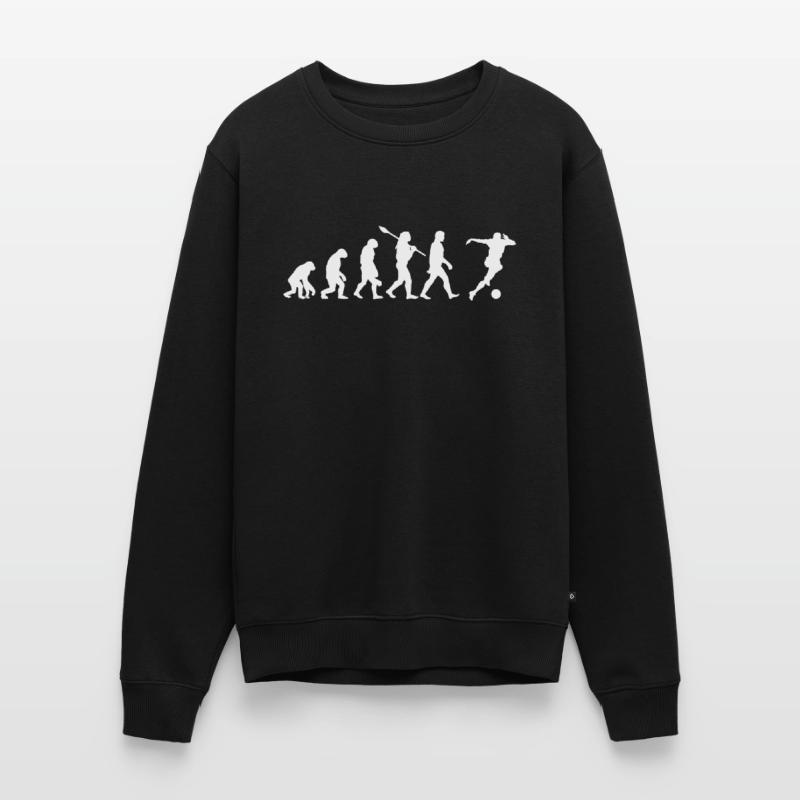 Fußball Evolution Geschenkidee Männer Premium Bio Pullover
