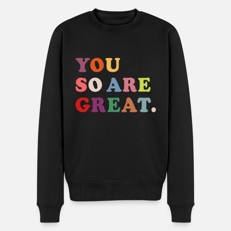 Tu es si génial - Pull Premium bio Homme - noir