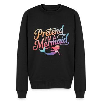Mermaid Fable Mermaids Fairy Tale - Men's Premium Organic Jumper - black - Front - Nico (187cm)