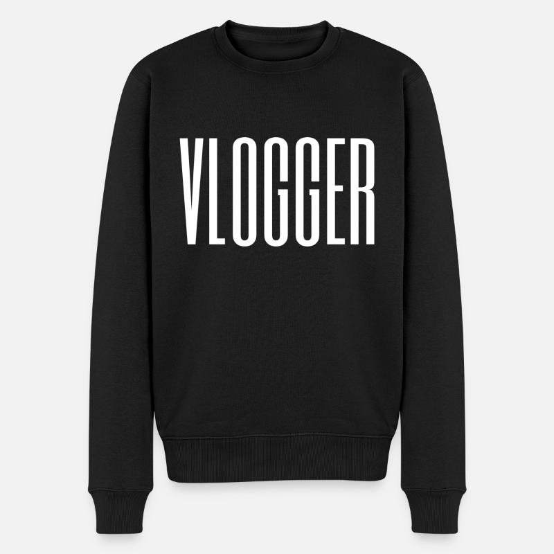 Vlogger / Blogueur - Pull Premium bio Homme - noir