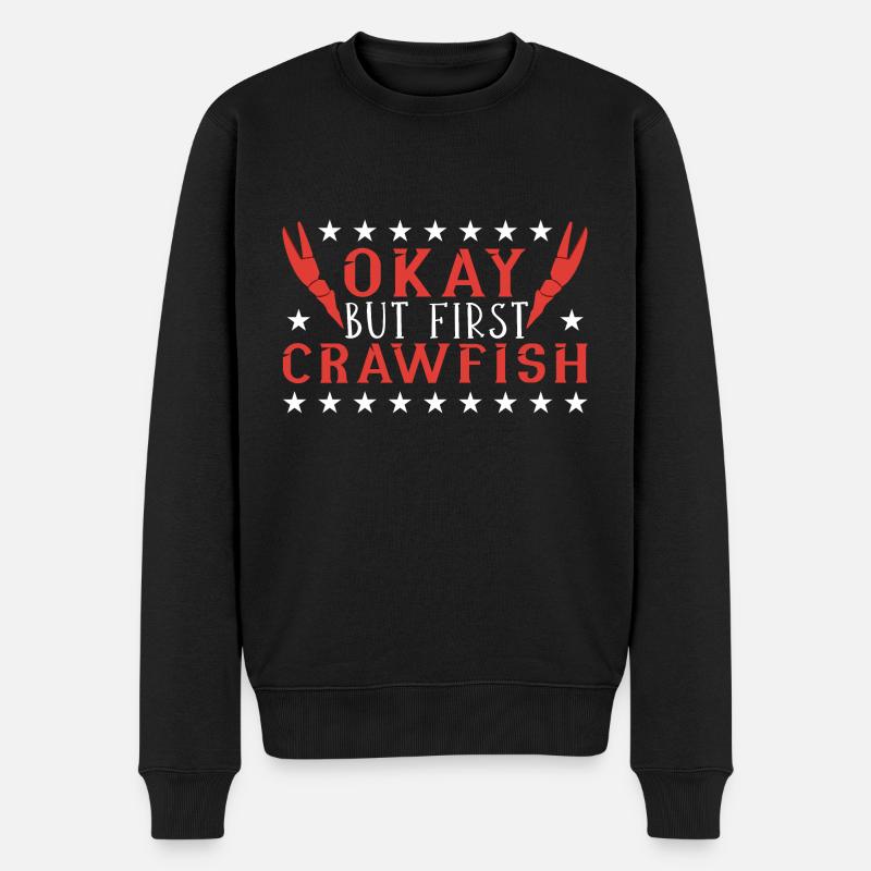 Langusten Languste - Männer Premium Bio Pullover - Schwarz
