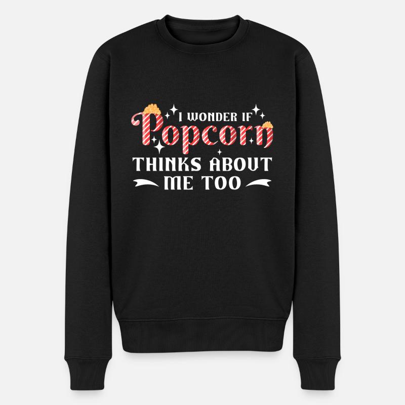 Pop-corn - Pull Premium bio Homme - noir