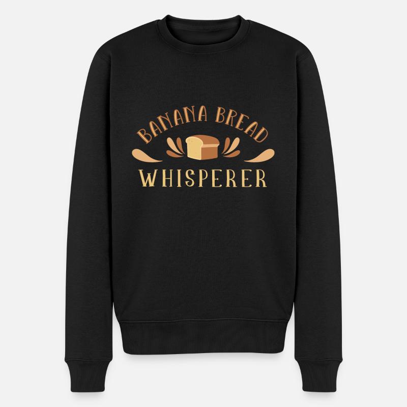 Brot backen Brotbäcker Backen Sauerteig - Männer Premium Bio Pullover - Schwarz