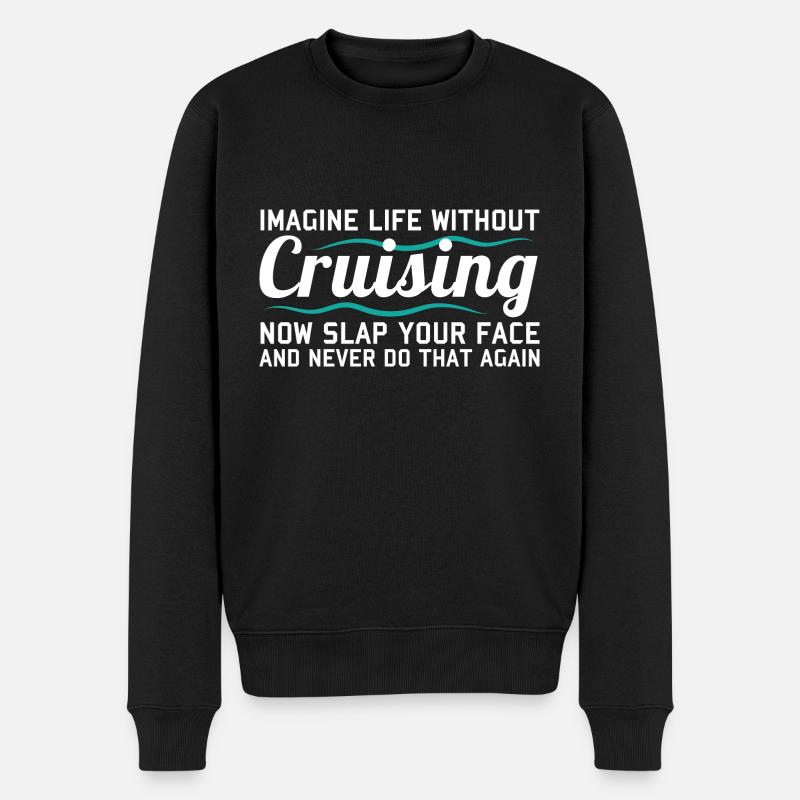 Bateau de croisière - Pull Premium bio Homme - noir