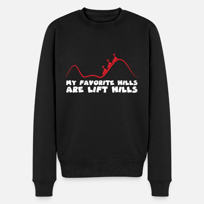 Parc d’attractions Roller Coaster - Pull Premium bio Homme - noir