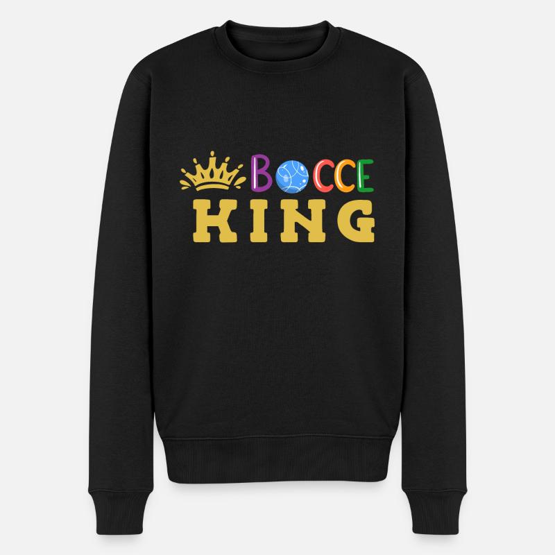 Pétanque boccia boule - Pull Premium bio Homme - noir