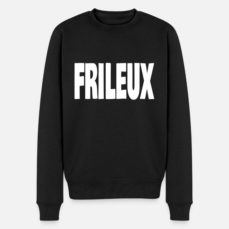 frileux - Pull Premium bio Homme - noir