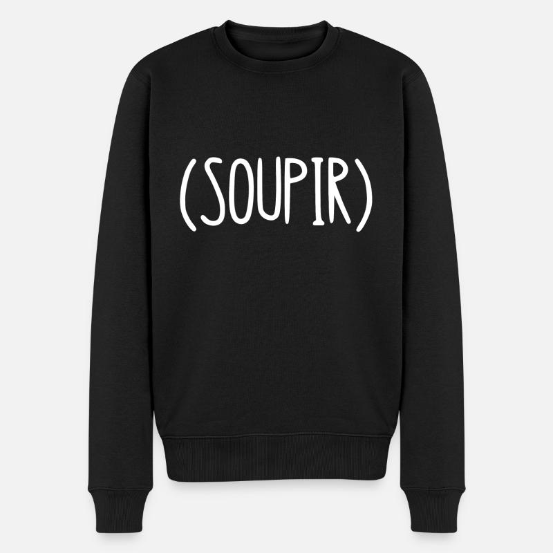soupir - Pull Premium bio Homme - noir