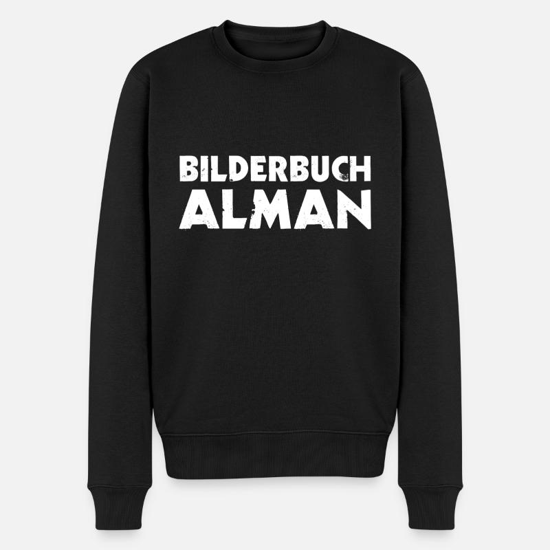 Bilderbuch Alman - Männer Premium Bio Pullover - Schwarz