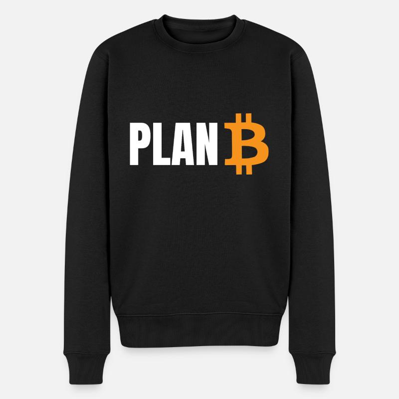 Plan B Bitcoin - Pull Premium bio Homme - noir