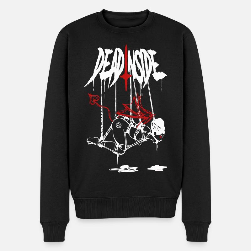 Abstract Fire Bolt - Men's Premium Organic Jumper - black