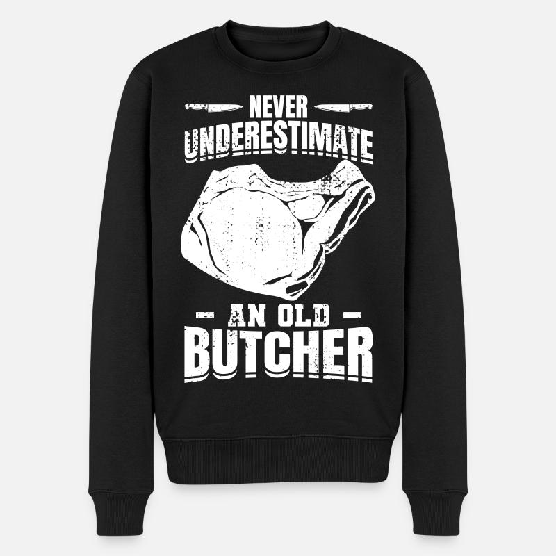 Grand-père boucher - Pull Premium bio Homme - noir