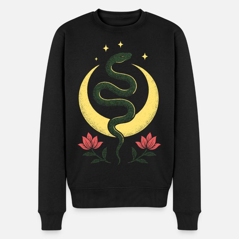 Moonserpent - Männer Premium Bio Pullover - Schwarz